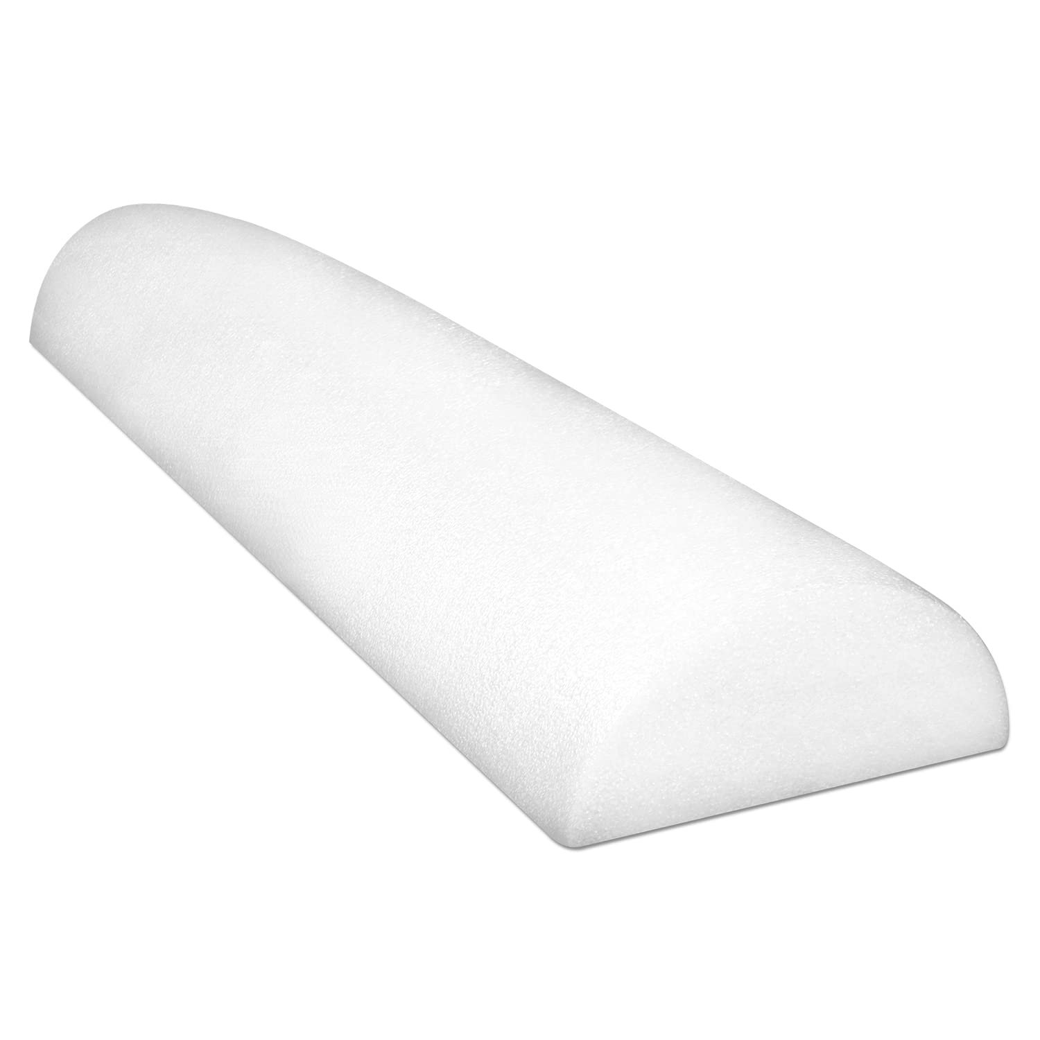 Cando 30-2340 Full-Skin PE Foam Roller for Muscle Restoration, Massage Therapy, Sport Recovery and Physical Therapy, White, 6″ Width, 36″ Length