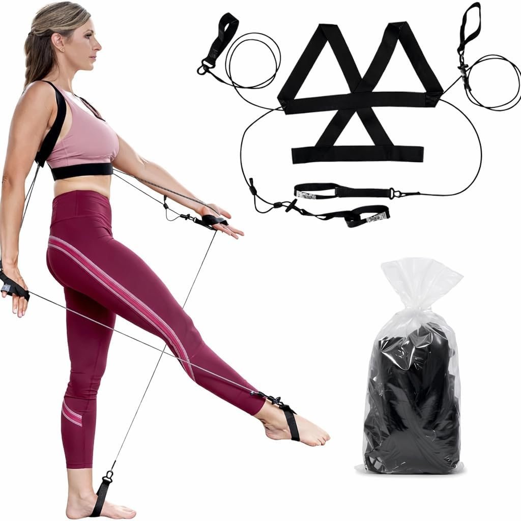 TYE4X™, Pilates Wearable Resistance_Assistance Total Body Exercise, Core Strengthening, Portable Home Gym, Pilates, Yoga, Barre, Posture, Stretching