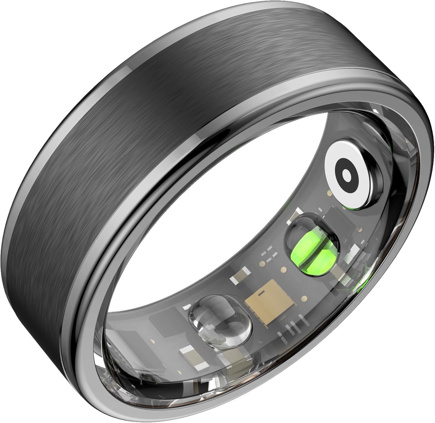 Smart Ring for Women Men,Fitness Ring with 24/7 Activity Tracking,Stress,Sleep Monitoring,No APP Subscription Fees,Compatible with iOS & Android, HarmonyOS Black, 10#