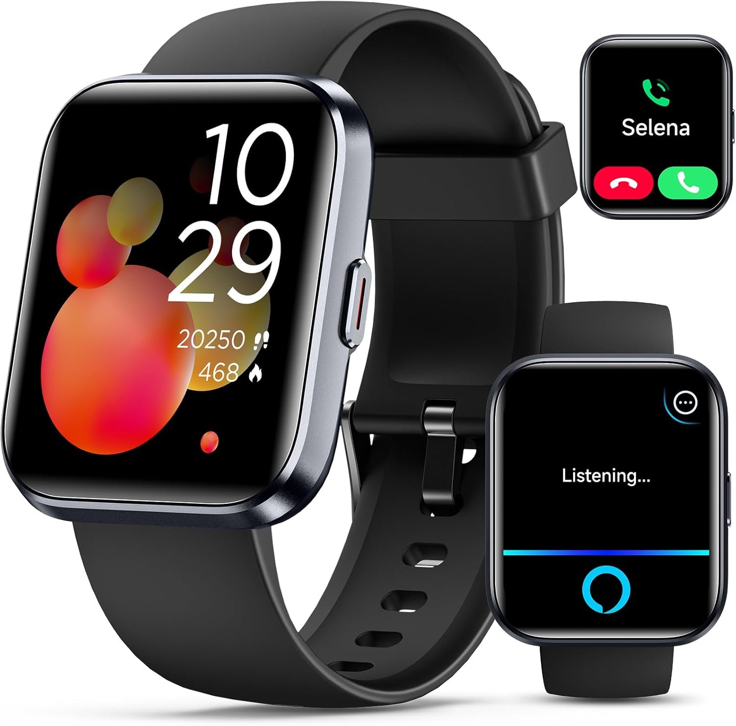 Smartwatch for Women/Men, Compatible with Android & iPhone, 1.8” Fitness Tracker Watch with Alexa, Call & Notification Alerts, Heart Rate & Sleep Monitor, 120 Sports Modes, Waterproof Smart Watch
