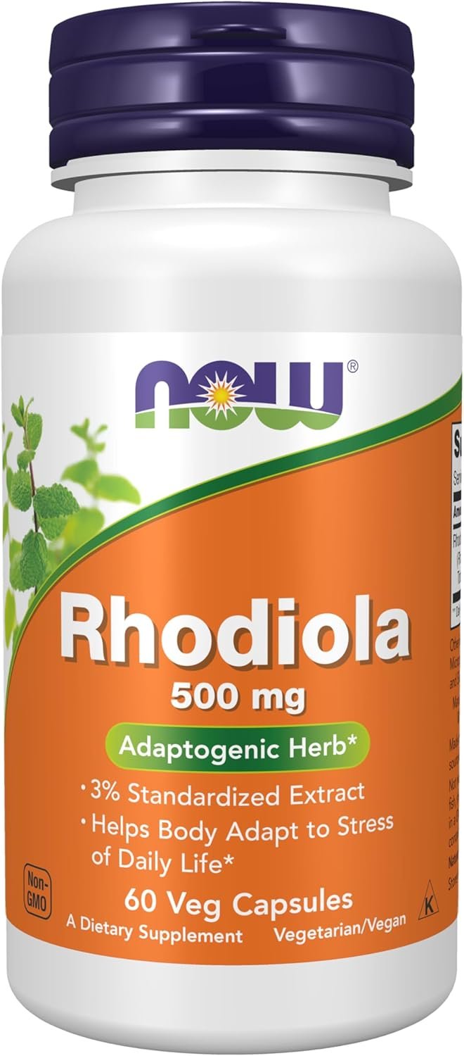 Now Foods Rhodiola Rhodiola Rosea, 60 Capsules / 500mg