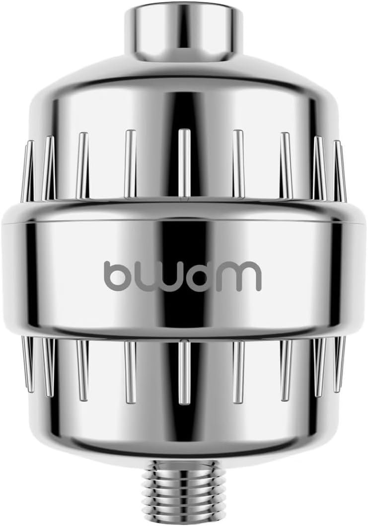 15 Stage Shower Filter – Shower Head Filter – bwdm Hard Water Filter, Remove Chlorine Heavy Metals and other Impurities, Vitamin C Water Softener Reduces Dry Itchy Skin, Dandruff (Chrome)