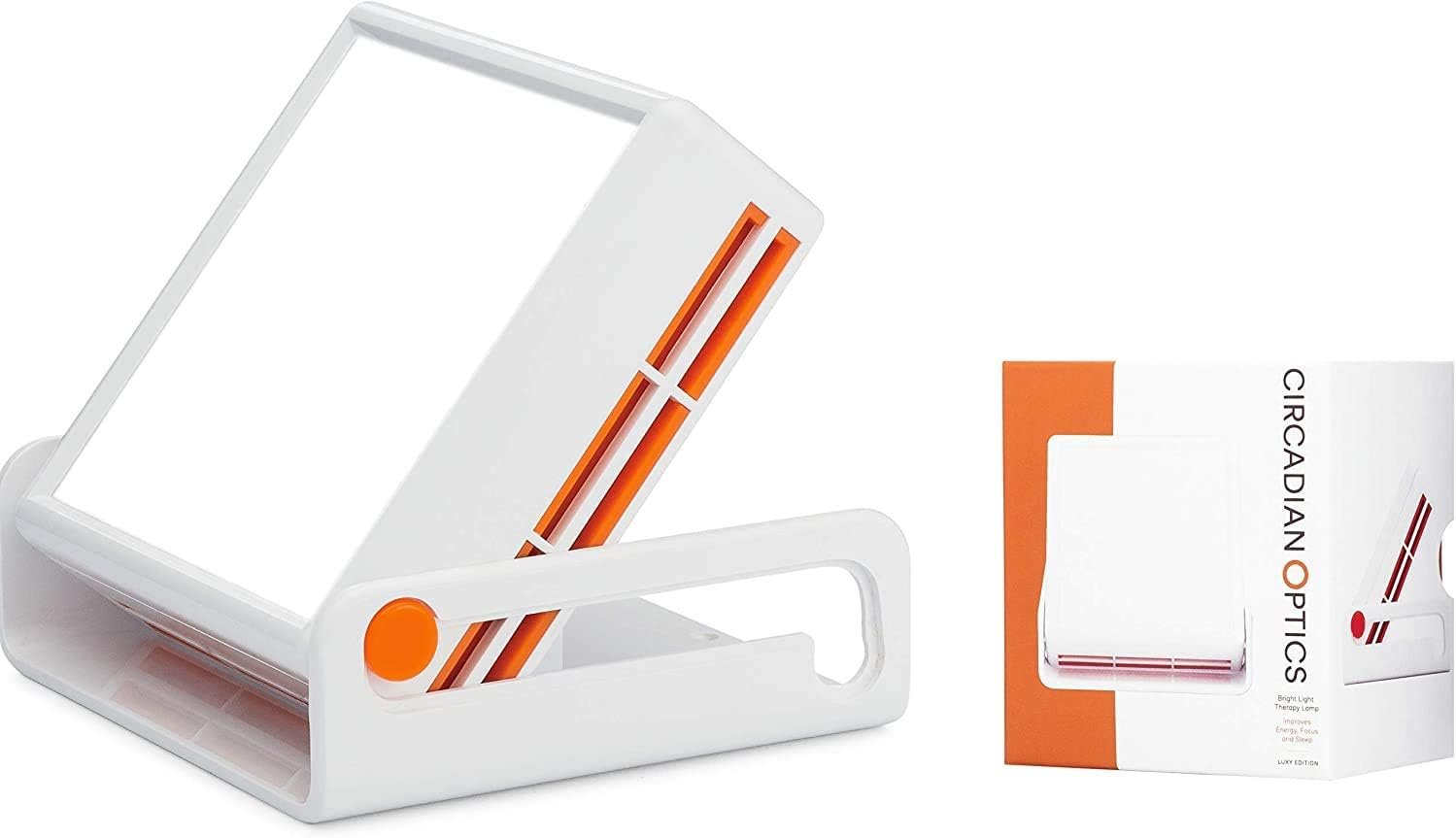 Circadian Optics Luxy Light Therapy Desk Lamp | As Seen On Shark Tank | 10,000 LUX UV-Free Full-Spectrum LEDs | Ultra Compact & Portable | Sunlight Lamp for Seasonal Blues, Focus, Energy & Sleep