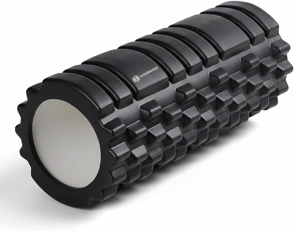 Foam Roller – Deep Tissue Medium Density Muscle Massager with Myofascial Trigger Point Release, Back Massage Roller for Soreness and Mobility 13 x 5.5 Inch