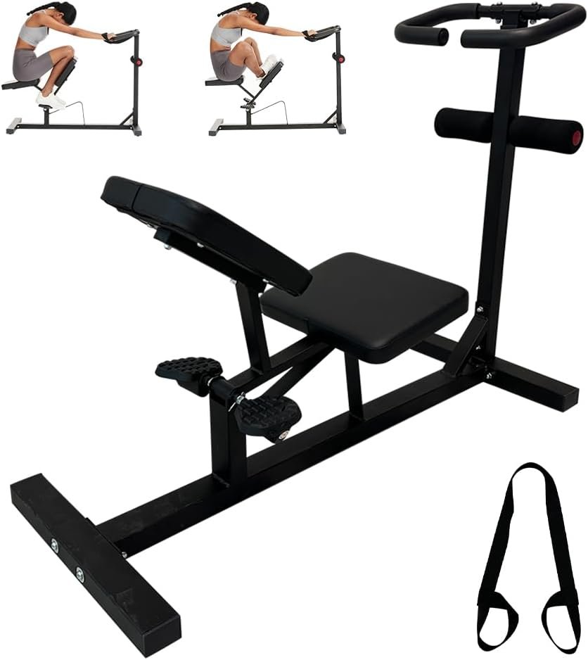 Stretch Machine, Home Gym Full Body Stretching Equipment for Lumbar Stretching, Lower Back Pain, Leg Stretch, Rehab, Flexibility and Improved Posture Correction-Straps Included