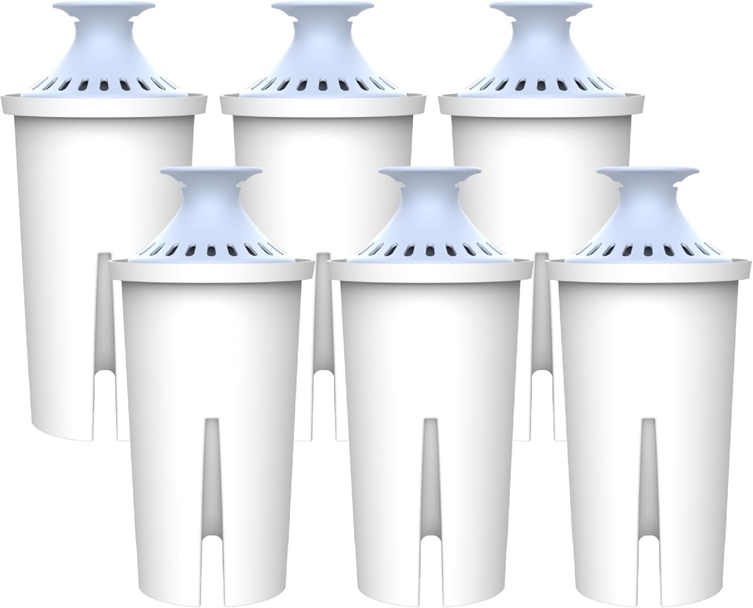 AQUA CREST 06-AL Alkaline Water Filter, Replacement for Brita® Filter, Brita® Pitchers and Dispensers, Everyday, UltraMax, Metro+, XL and More, NSF Certified, Increases Water PH, 1 Year Supply, 6 Pack