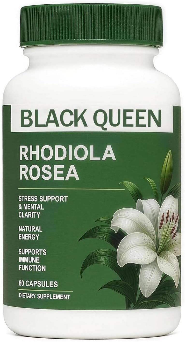 Black Queen Rhodiola Rosea Capsules 500mg – 60 Capsules