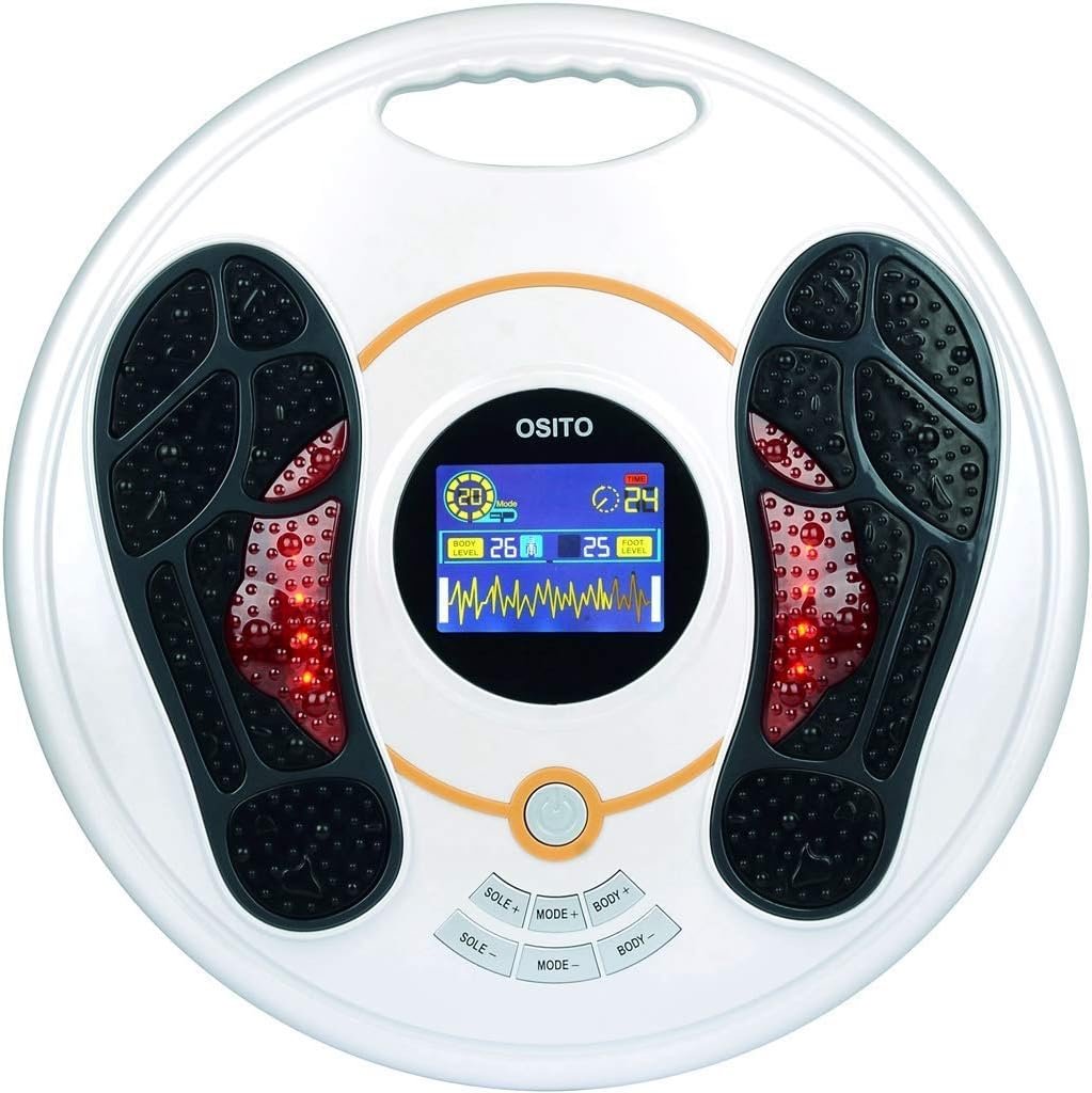 Foot Circulation Plus (FSA or HSA Eligible) – Medic Foot Massager Machine with TENS Unit, EMS (Electrical Muscles Stimulator) Feet Legs Health for Neuropathy, Diabetes, Relieve Pains and Cramps, RLS