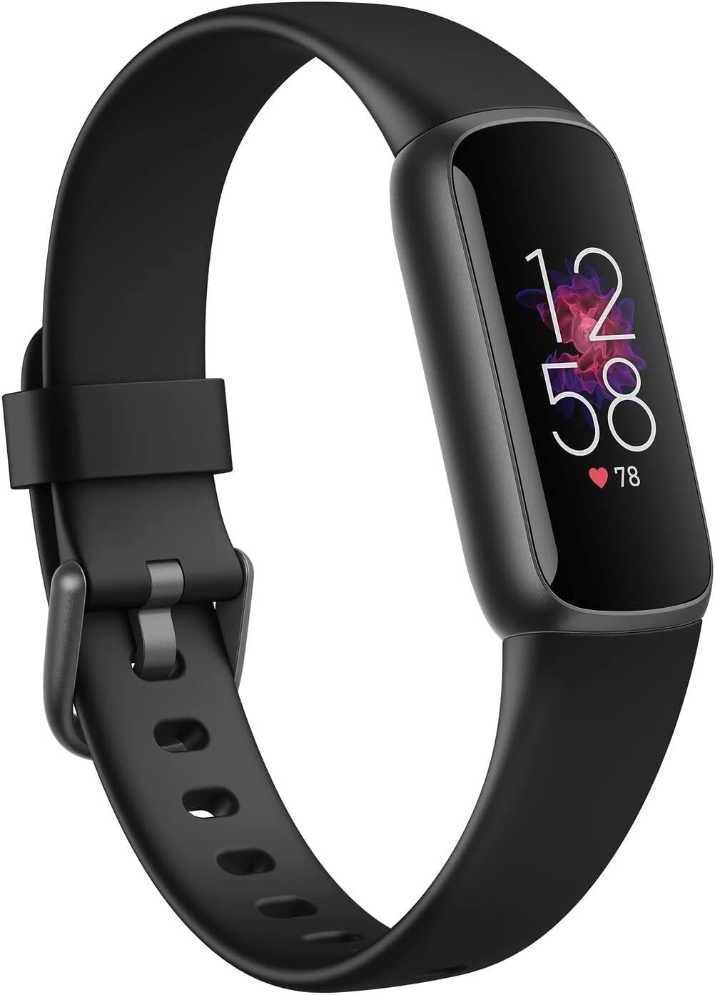 Fitbit Luxe Fitness and Wellness Tracker with Stress Management, Sleep Tracking and 24/7 Heart Rate, Black/Graphite, One Size (S & L Bands Included) (Renewed)