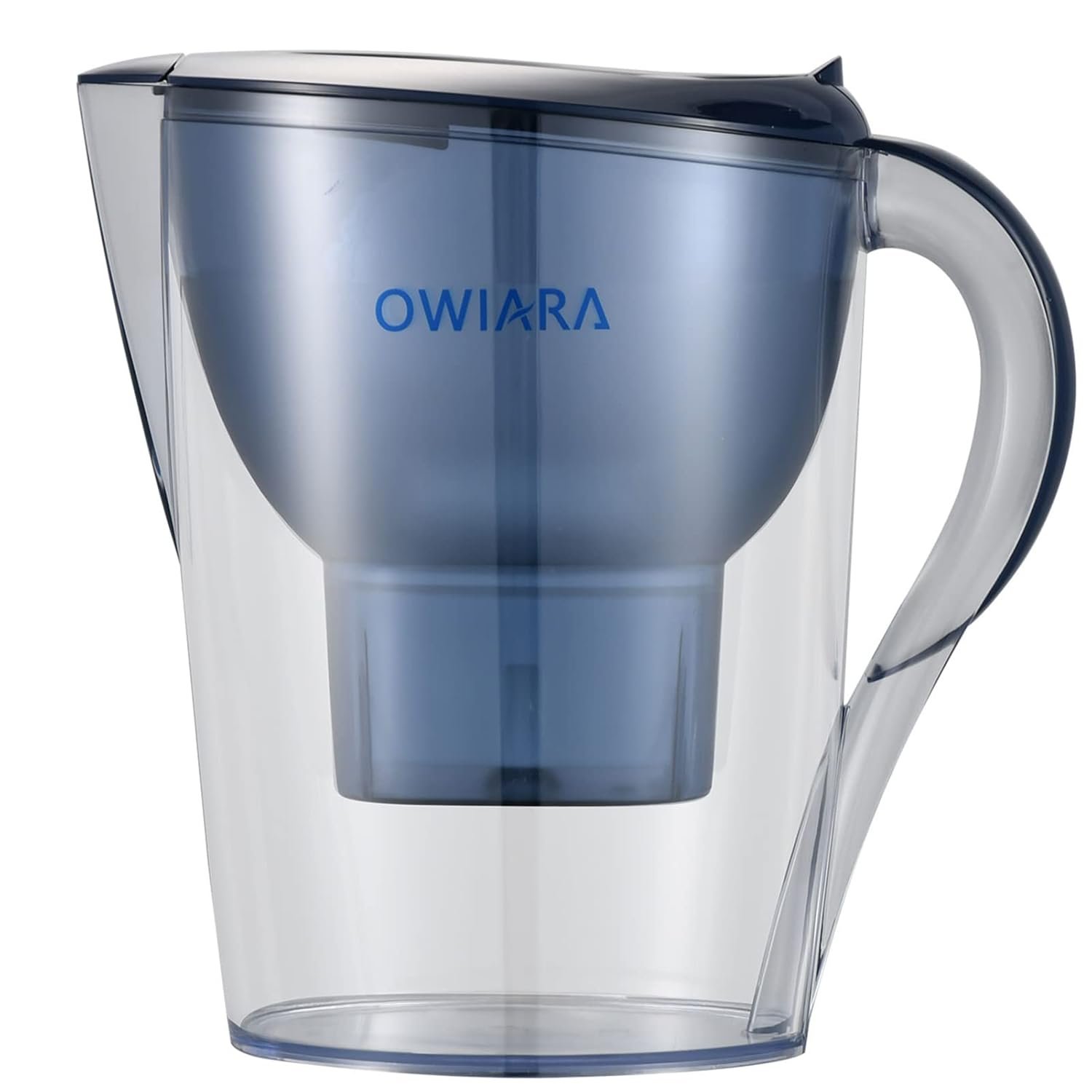 Alkaline Water Filter Pitcher with Filter, 14 Cup Digital Display Water Purifier Pitcher in BPA Free for Quick Clear Chlorine, Fluoride, Heavy Metals, Odor, Bad Taste