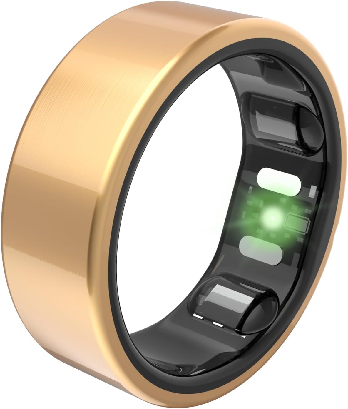 QALO QRNT Slim Smart Ring – Snug Fit – Size Up – Water-Resistant Titanium Fitness Tracker, Tracking for Sleep, Steps, HRV, Women’s Health, No Subscription Fee, iOS & Android Compatible (Gold, 08)