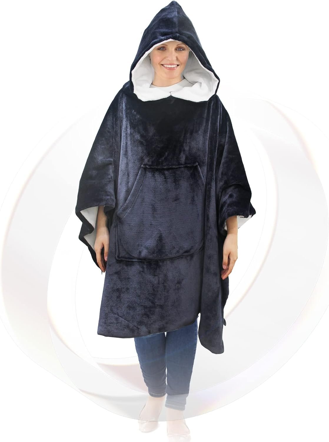 Wearable Faraday Blanket -70″x 54″, Ultra-Soft Faraday Protection Poncho, Protection Clothing, Large Faraday Blanket – 70″x 54″