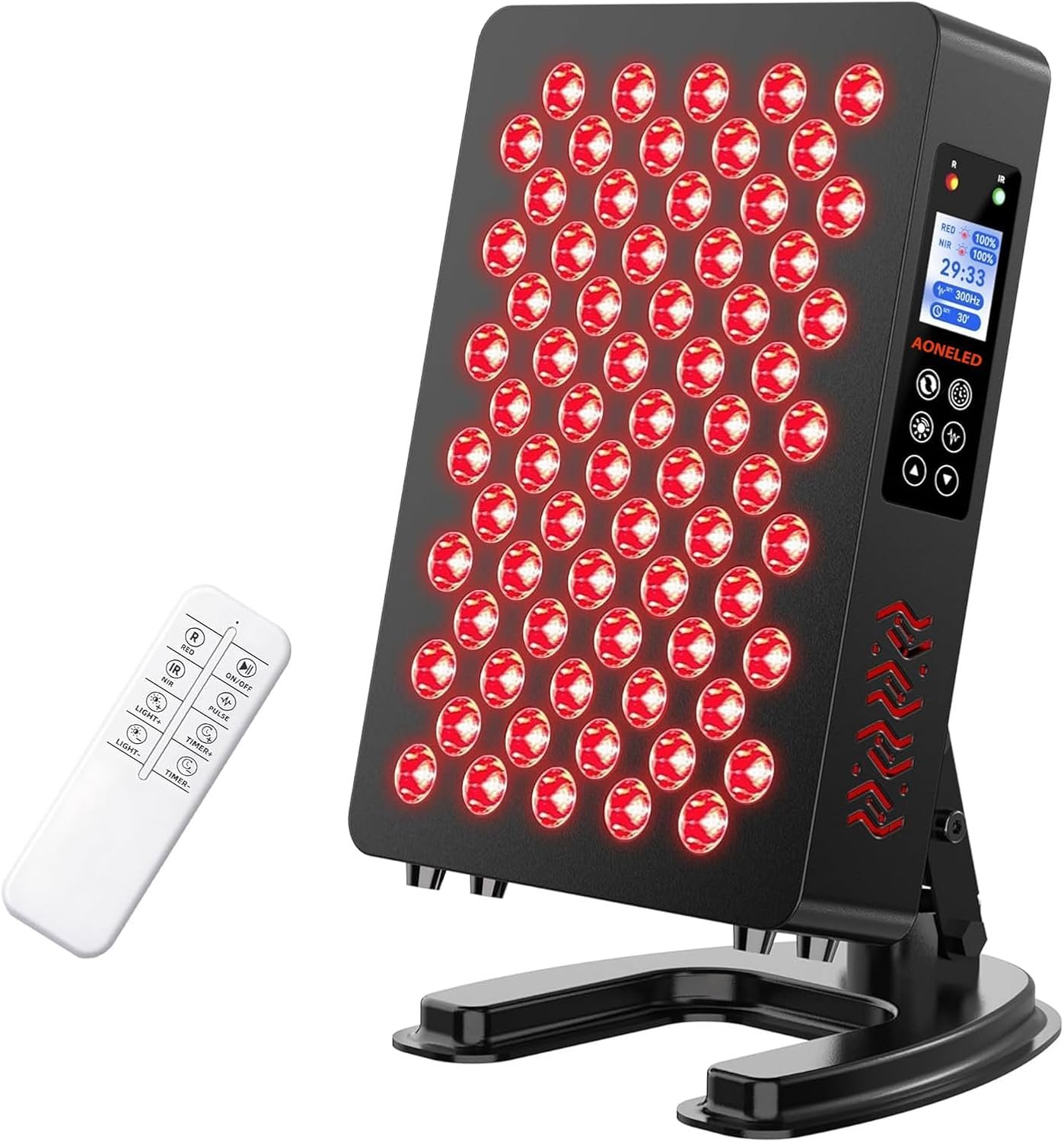 Red Light Therapy for Body & Face, 660nm 850nm Near Infrared Lamp with Timer and Remote, 70 Dual Chip LEDs Device with 350W of Power, for Skin Care, Better Sleep & Recovery