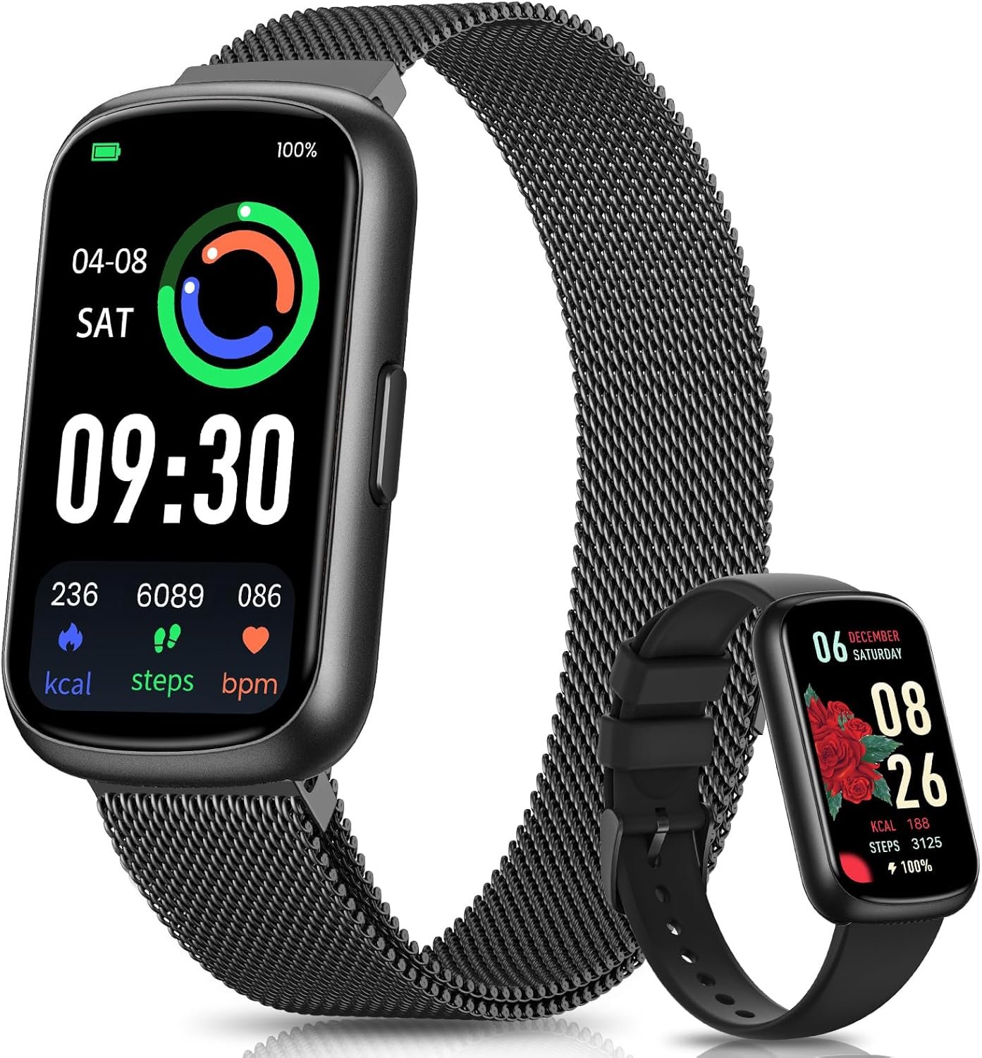 DEKELIFE Fitness Tracker, Smart Watches for Men with Sleep Tracker/Heart Rate Monitor, Smart Watch for Android Phones and iPhones