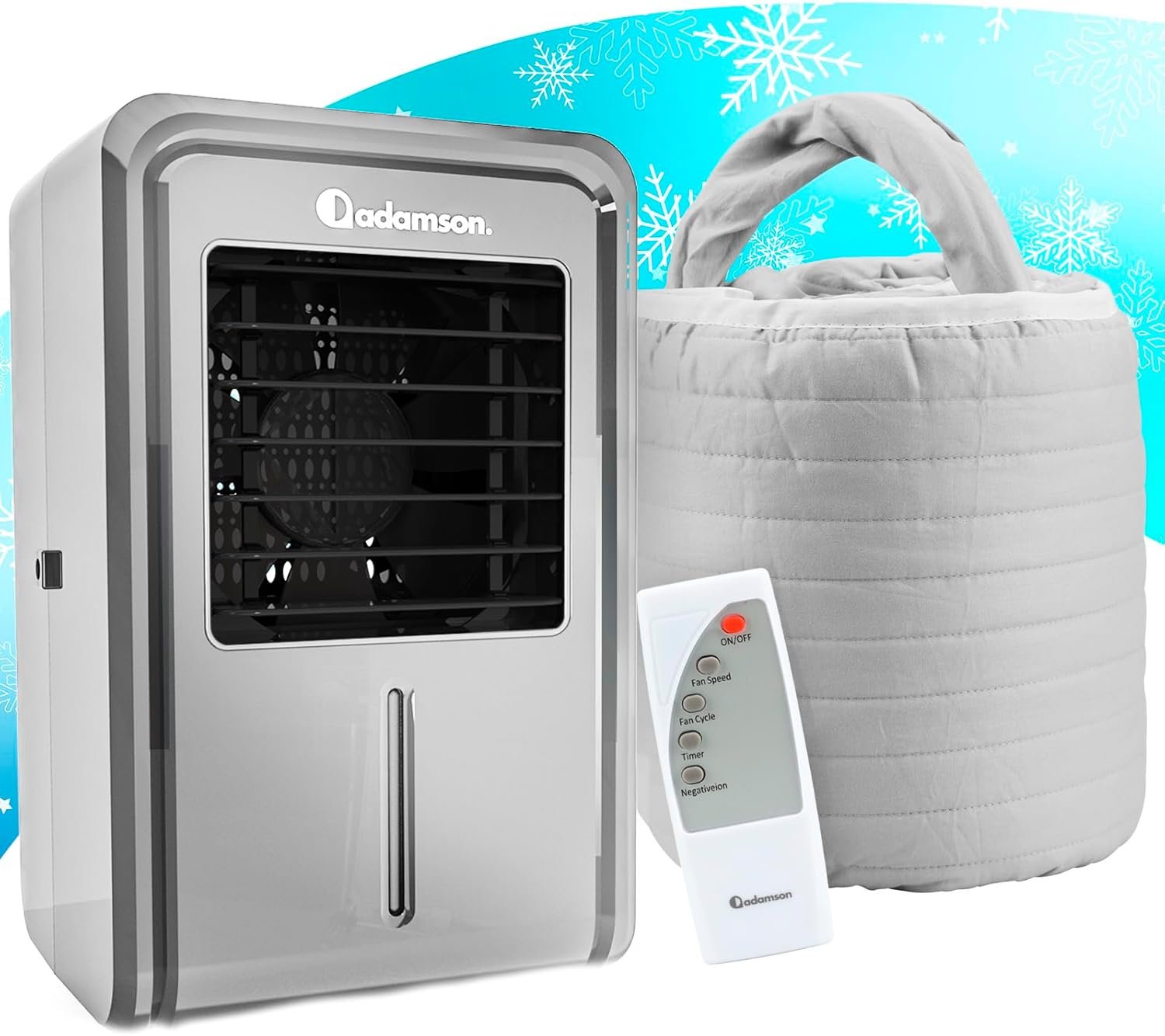 Adamson B10 Gray Bed Cooling System – Twin 75” L x 39” W – Water Bed Cooler Ideal for Hot Sleepers – 100% Cotton Mattress Cooling Bed Pad for Night Sweats – 5-Year Assurance