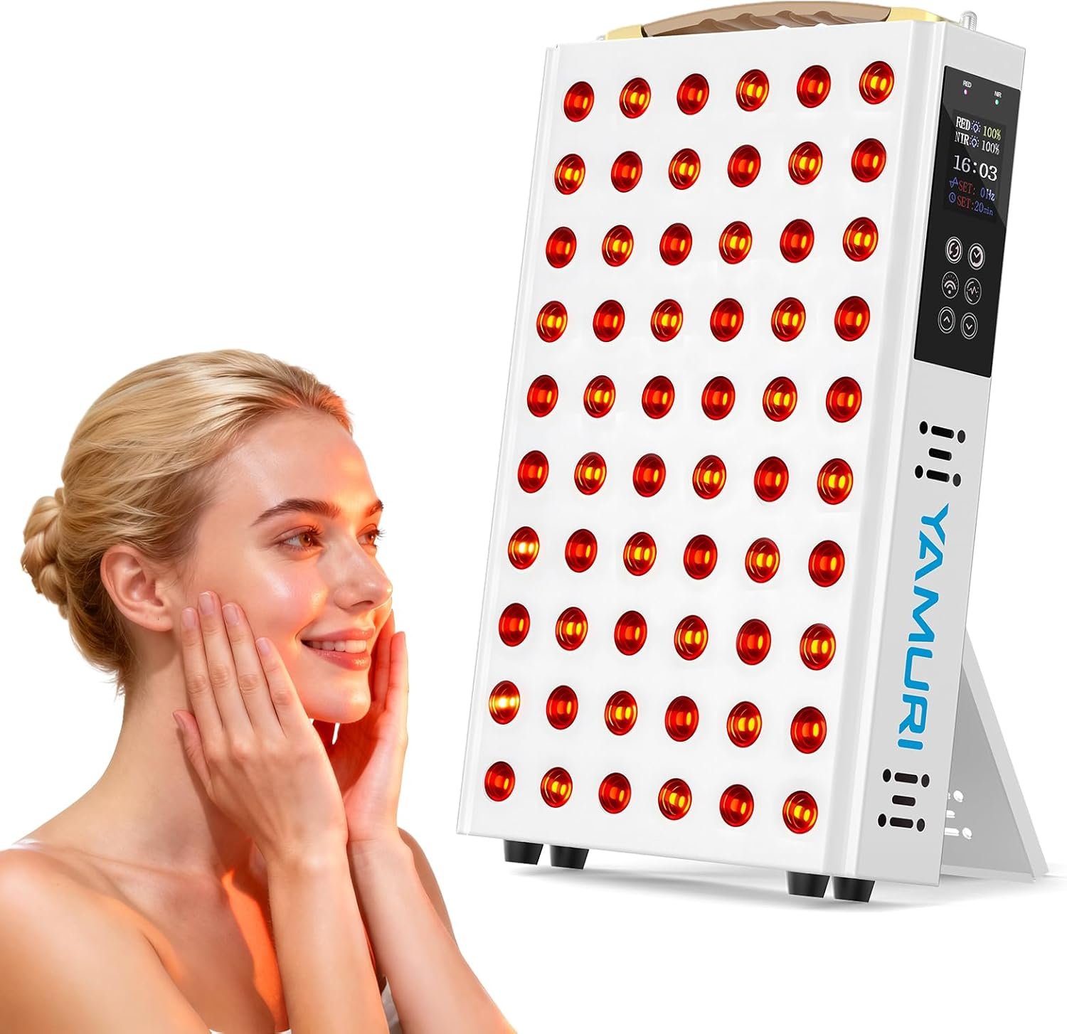 Red Light Therapy, Red Light Therapy for Body, 660nm 850nm Red Light for Body, 110W with 60 Dual Chip LEDs, 135mW/cm² High Irradiance Device for Daily Wellness & Relaxation at Home – YA60
