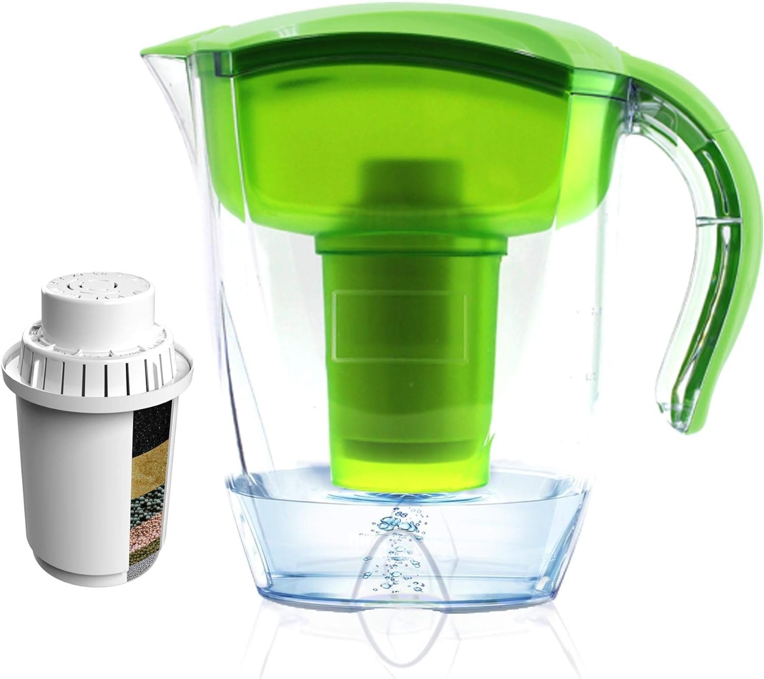 Alkaline Water Filter Pitcher, 3,5L Filter Kettle, High PH Alkaline Water Filter Pitcher, Unique Multi-Stage Filtration, BPA Free for Healthy, Clean & Toxin-Free Mineralized Water (Water Pitcher)