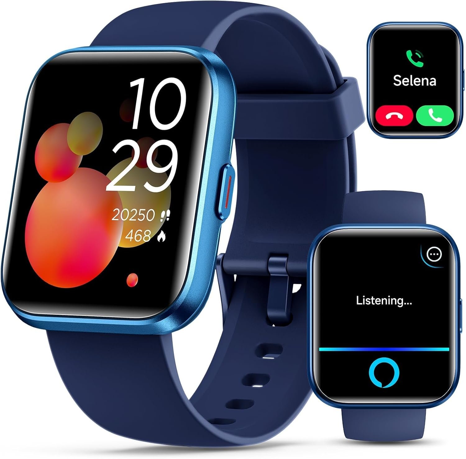 Smartwatch for Women/Men, Compatible with Android & iPhone, 1.8” Fitness Tracker Watch with Alexa, Call & Notification Alerts, Heart Rate & Sleep Monitor, 120 Sports Modes, Waterproof Smart Watch