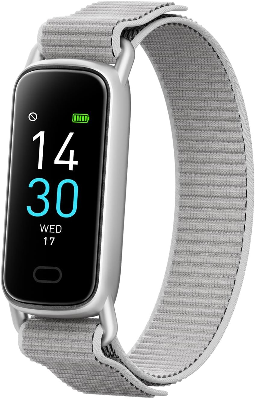 Lightweight Activity & Fitness Tracker with Subscription-Free App Control, AI Sleep Insights, 24/7 Heart Rate & Blood Oxygen Tracking, 16 Sport Modes, Waterproof Smart Watch for Men & Women