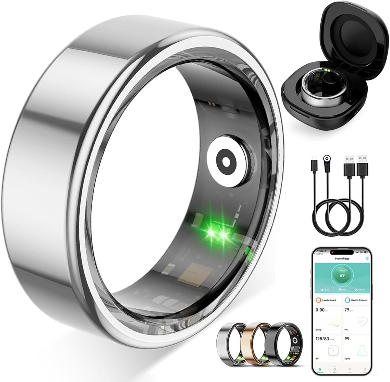 Smart Ring Silver, 10