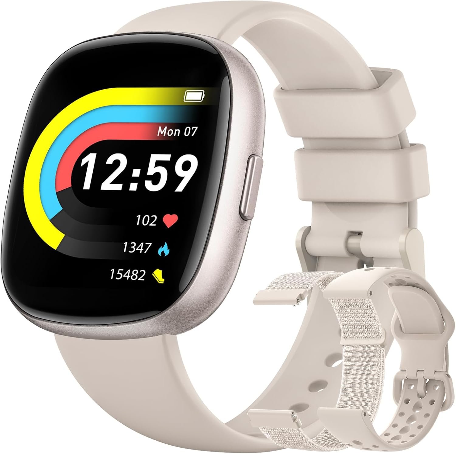 Fitness Trackers for Men Smart watch: Fitness Tracker with Blutooth Call 24/7 Heart Rate SpO2 Sleep Monitor IP68 Waterproof 120+ Sport Mode Activity Trackers Compatible iPhone Android Phones (3 Bands)
