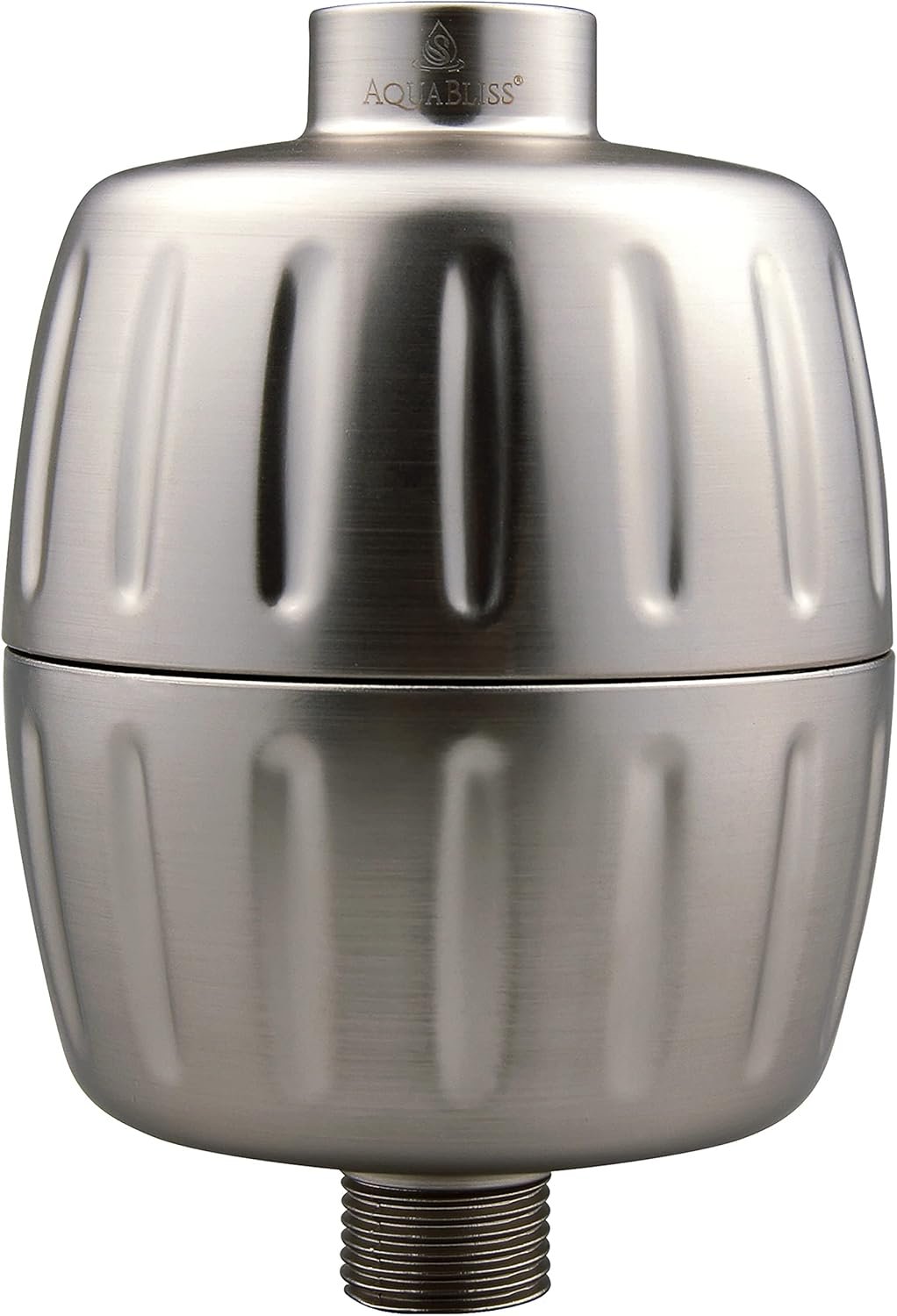 AquaBliss Heavy Duty Shower Filter – Latest Superior Advanced 30x Filtration – Universal Multi-Stage Shower Head Filter Reduces Chemicals, Chlorine & Odors – Brushed Nickel (SF500)
