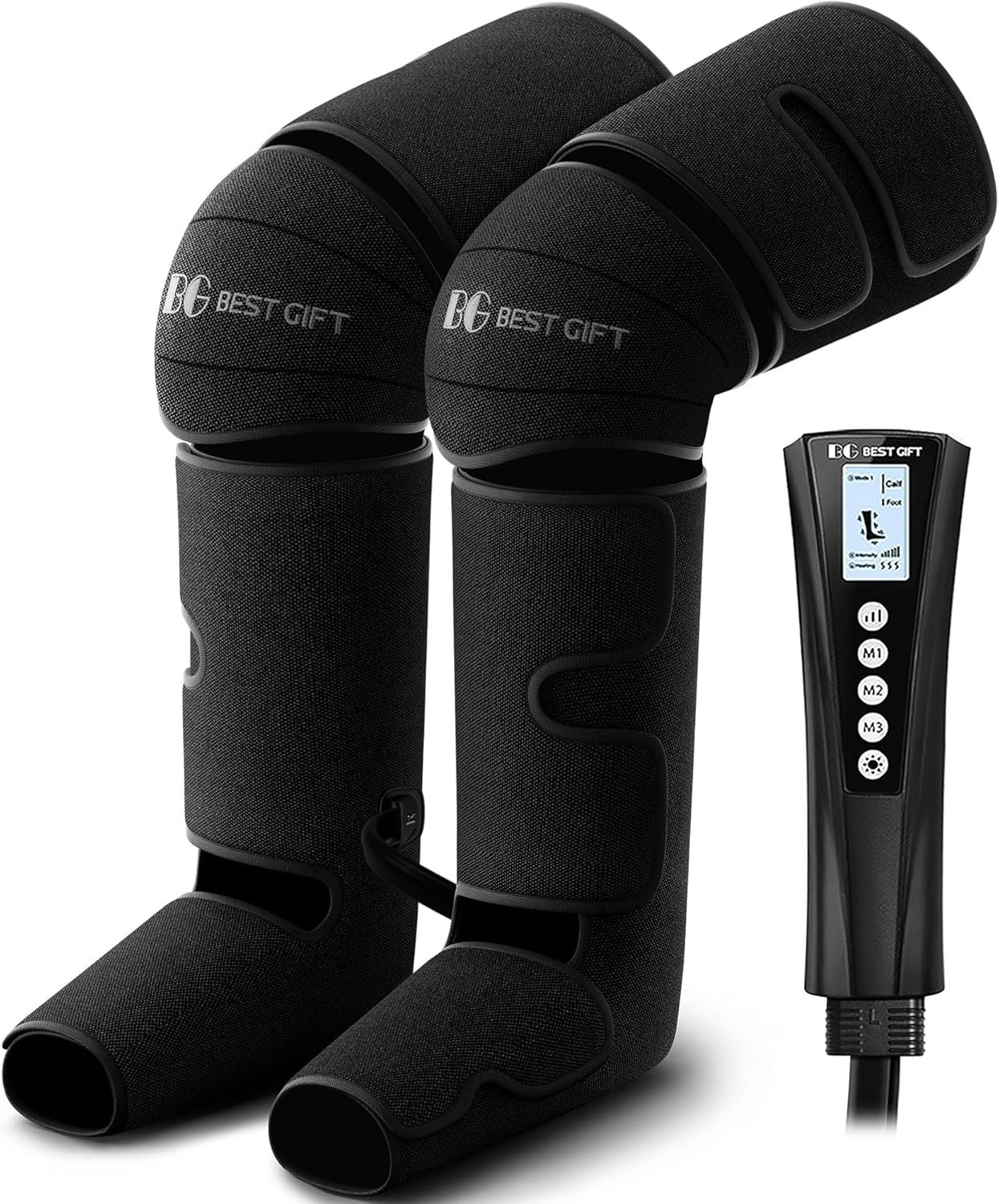 Mothers Day Gifts for Mom, Women, Dad, Men, Him, Her, Fathers Day, Christmas, Air Compression Massager with Heat for Comprehensive Leg and Foot Therapy, Helpful for Varicose Veins, Cramps, Edema
