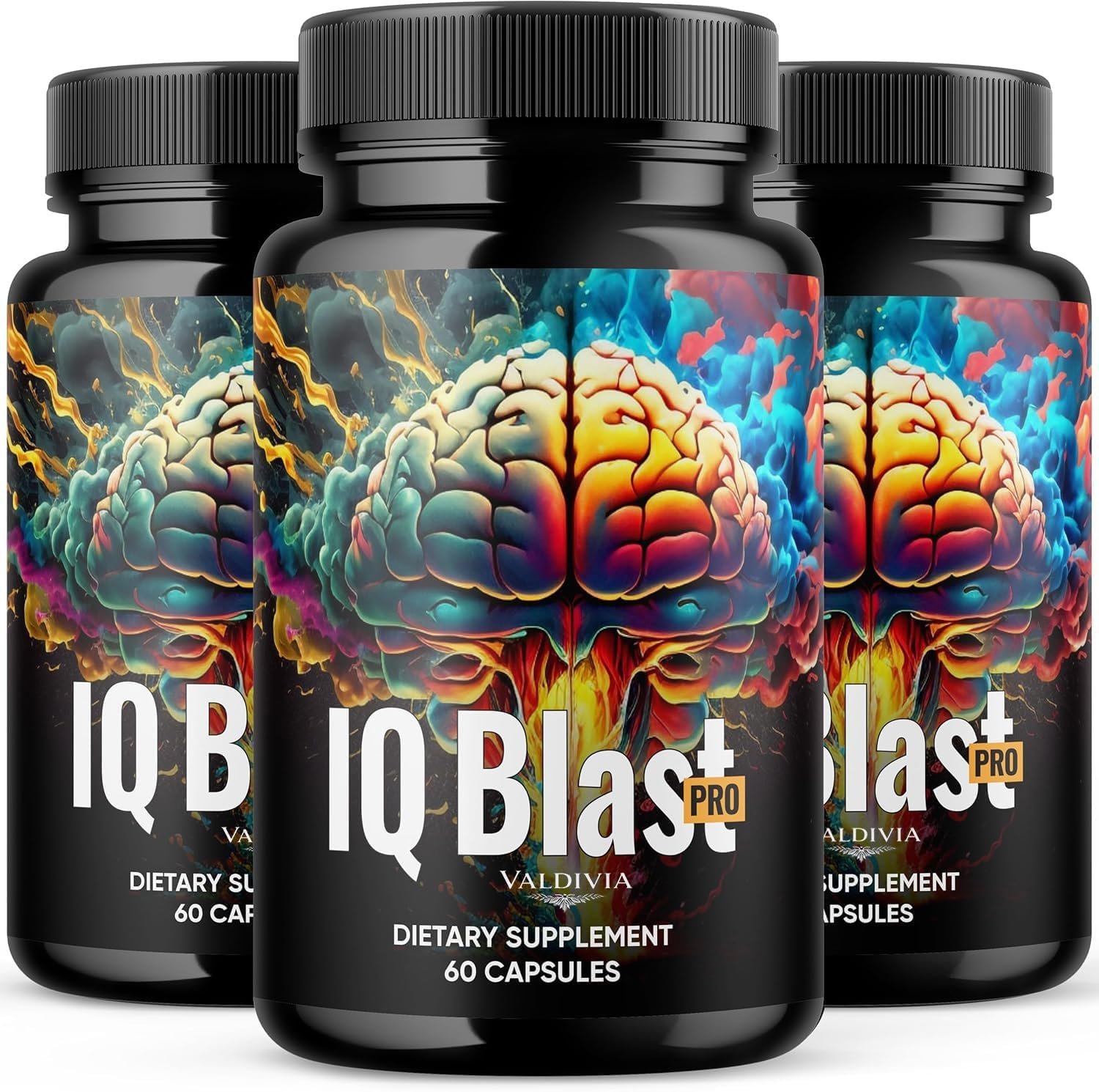 Official – IQblast Pro Supplement Capsules, Brain Pills for Memory and Focus, IQblastpro Blaster Premium Clarity Support Advanced Formula Reviews, All Natural Ingredients (3)