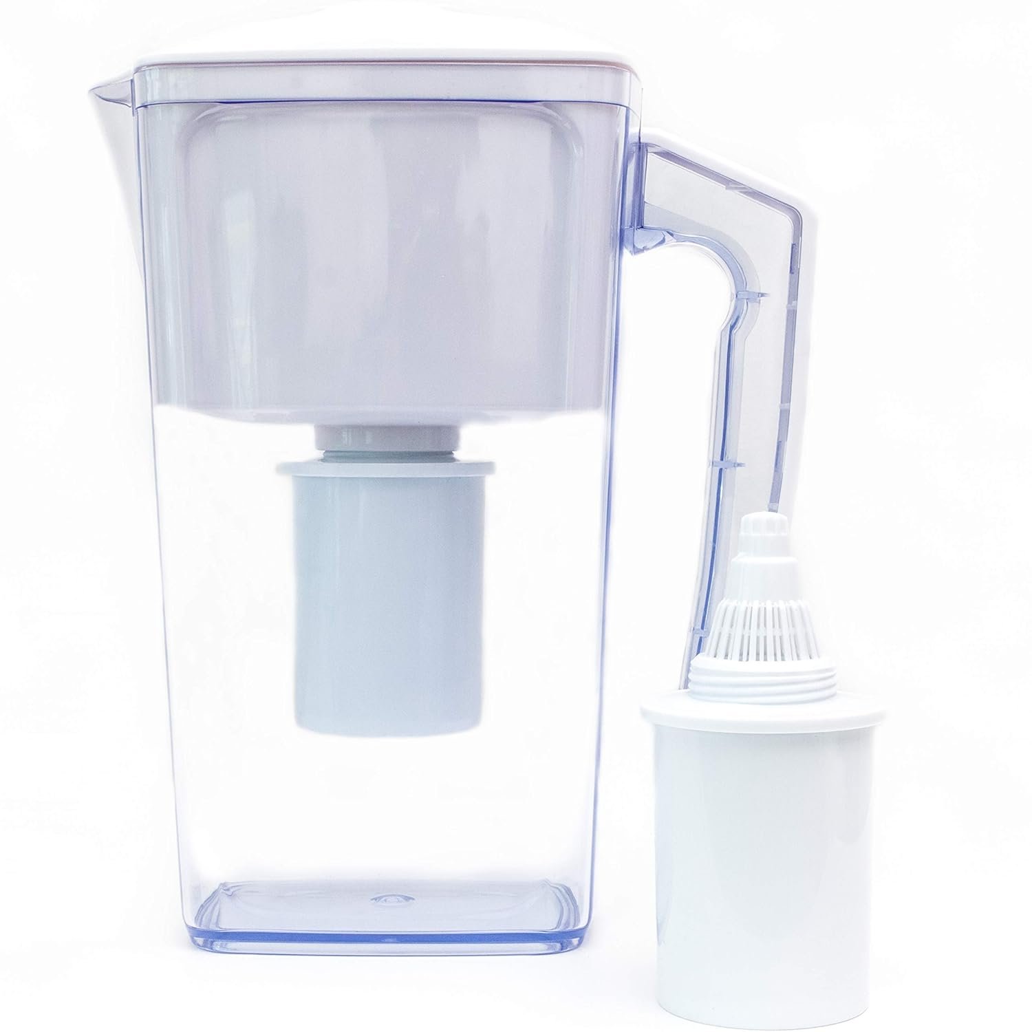 Alkaline Water Filter Pitcher – 2.5L Healthy Pure Water Ionizer, Two 60-Day Activated Carbon Filters, BPA Free, Healthy, Clean, Toxin Free – Updated 2026