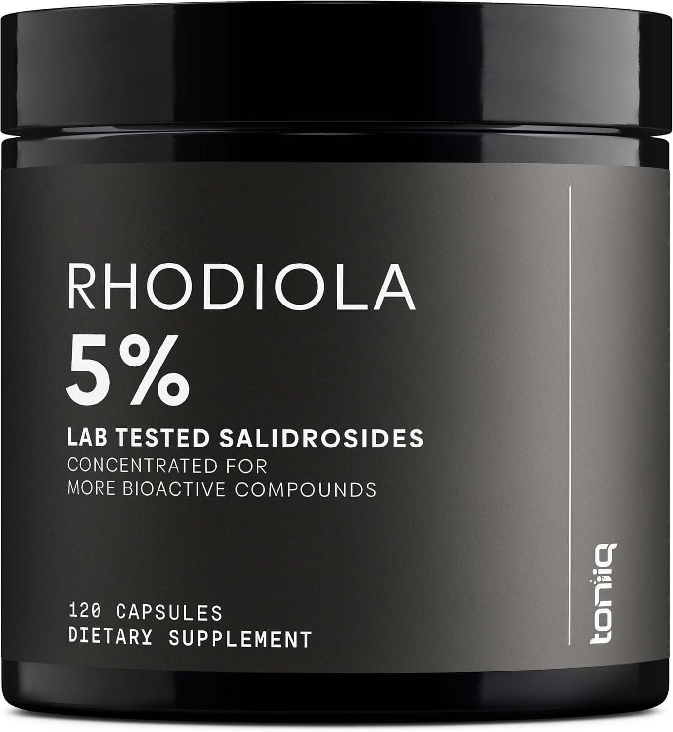 Toniiq Triple-Strength 600mg Rhodiola Rosea – 120 Capsules – 5% Salidroside Concentrated Extract – Highly Purified and Bioavailable