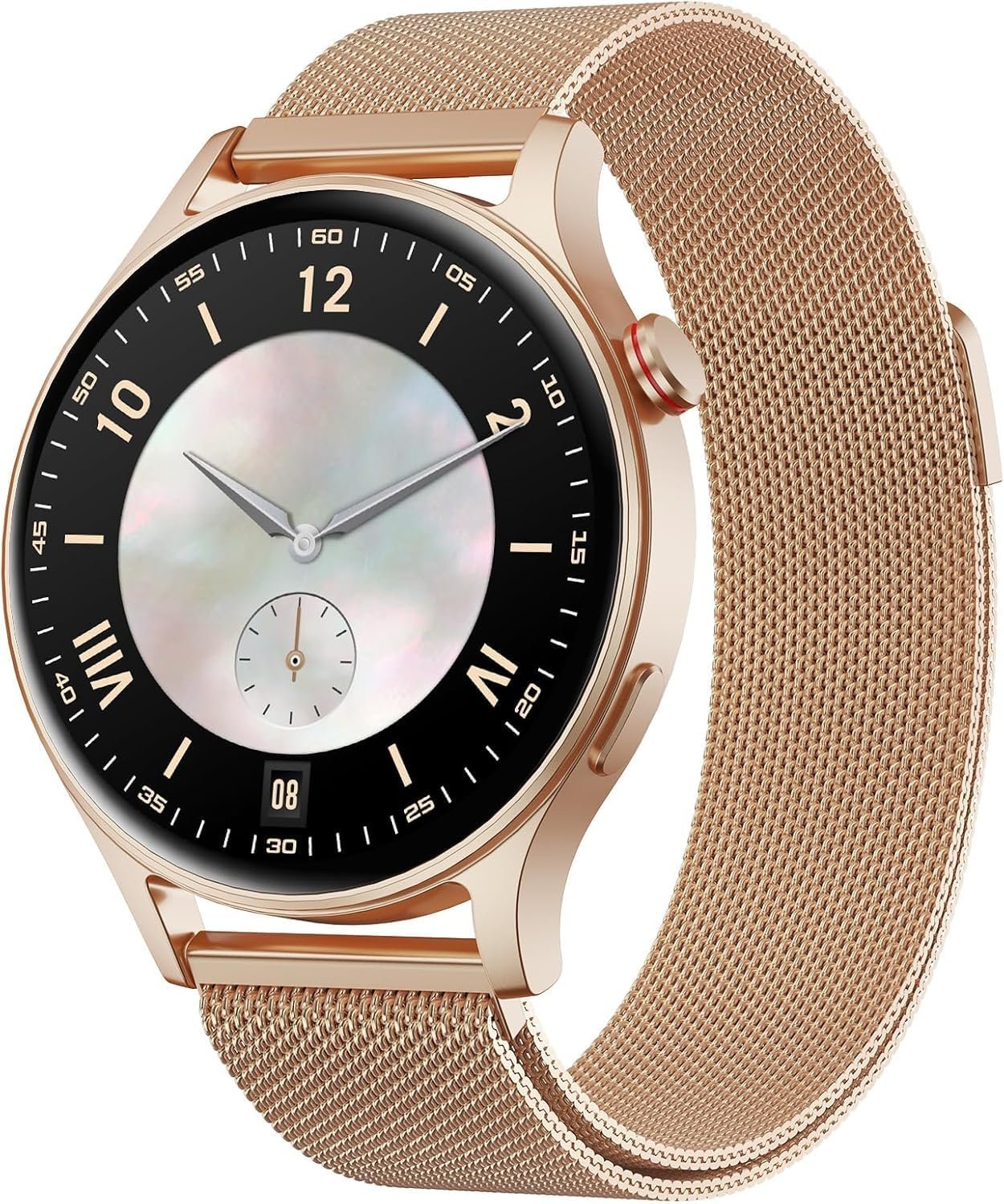 Fitpolo Smart Watch for Women,1.3″ AMOLED Touchscreen Fitness Tracker, Make/Answer Calls, Heart Rate SpO2 Monitor,IP68 Waterproof,Sleep Activity Tracking Smartwatch for Android Phones iPhone (Bronze)