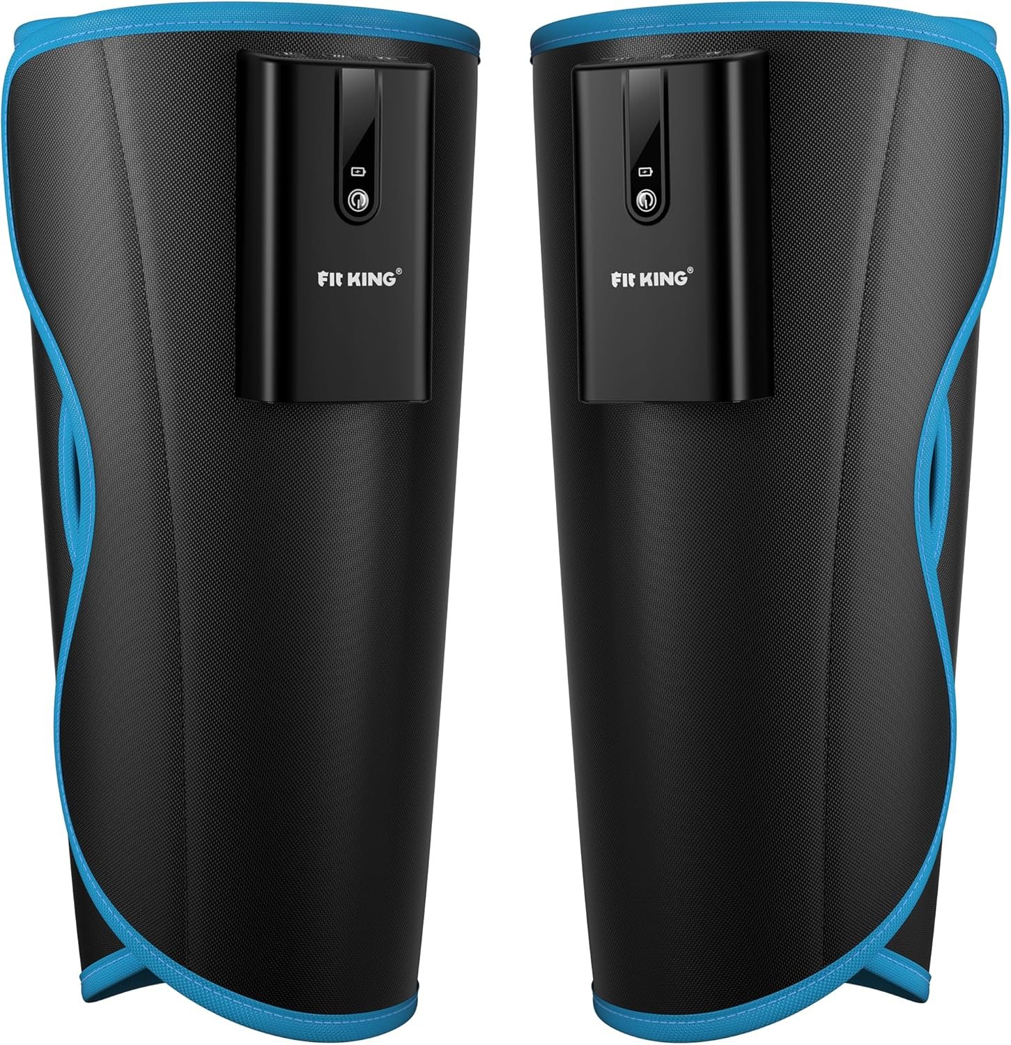 FIT KING Cordless Calf Massager – Rechargeable Leg Compression Massager for Circulation, Edema, RLS, Pain Relief & Recovery, 6 Intensities, 3 Modes, Portable Gift for Mom, Dad, Athletes