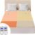 Bwarm Premium Multi-Zone Electric Heated Mattress Pad King Size, 78″ x 80″, Dual Controllers, 9 Heat Settings, 1-12 Hours Auto Off, Individual Body and Feet Settings, Machine Washable