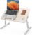 SAIJI Laptop Bed Tray Table, Adjustable Home Office Standing Desk Portable Lightweight Foldable Lap Desk for Sofa Couch Floor Working Studying Reading Writing Eating,Fit Up to 17″ Laptop(Large,Teak)
