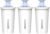 AQUA CREST 06-AL Alkaline Water Filter, Replacement for Brita® Filter, Brita® Pitchers and Dispensers, Everyday, UltraMax, Metro+, XL and More, NSF Certified, Increases Water PH, 3 Pack