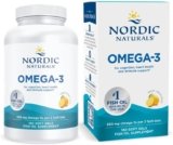 Nordic Naturals Omega-3, Lemon Flavor – 180 Soft Gels – 690 mg Omega-3 – Fish Oil – EPA & DHA – Immune Support, Brain & Heart Health, Optimal Wellness – Non-GMO – 90 Servings