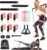 VEICK Pilates Bar Kit with Resistance Bands, Elastic Workout Bands for Men Women, Set of 5 Resistance Loop Bands for Home Fitness Stretching Strength Training