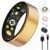 Smart Ring For Women Men, Health Tracker with Heart Rate/Blood Oxygen/Blood Pressure/Sleep Monitor/Step Counting, IP68 Waterproof Fitness ring, No App Fees for iPhone & Android (Rose Gold, 8#)