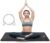 Grounding Mat,35.4×23.6 inches,Reconnect to The Earth EMF Recovery,for Foot Therapy, Universal Grounding Sleep Mat, Grounding Yoga Mat,Improve Energy,Sleep Assist and Helps with Anxiety Black