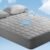 Elegear Queen Cooling Mattress Pad for Hot Sleepers, Waterproof & Cool-to-Touch Mattress Topper with Arc-Chill 3.0, TriSupport 3D Grid, Soft Fluffy Feel, Machine Washable, Deep Pocket Up to 18″