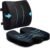 SAIREIDER Seat Cushion and Lumbar Support Pillow for Office Chair, Memory Foam Car Seat Cushions Back Support Pillows, Help Relieve Pain of Back, Lumbar, Tailbone and Sciatic Nerve（Black）