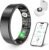 Smart Health Ring, Featuring Stress and Sleep Monitoring Functions, Compatible with iOS and Android,Waterproof Fitness Tracker for Women & Men, No Subscription Fee. (Black, 9)