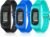 Silicone Fitness Tracker Watch 3 Pcs Walking Running Pedometer Calorie Burning and Step Counting Bracelet Steps Pedometer Watch for Walking Men Women Kids
