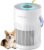 Air Purifers for Home, Hepa Air Purifier for Bedroom, Air Cleaner for Pet Dander, Quiet Sleep Mode, Portable Air Purifier for Office, Odor, Dust, Smoke (White)