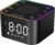 Sound Machine with Alarm Clock: 30 Non-Looping Sleep Sounds – White Noise Alarm Clock for Natural Wake Up – Adjustable Volume & Light, Memory Function, Sleep Timer (Black)