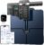 RENPHO Smart Scale for Body Weight, 8-Electrode Body Composition Scale with BMI, Body Fat, Muscle Mass, Rechargeable Body Fat Scale with Full-Color TFT LCD on Handle, MorphoScan Nova, Dark Blue