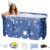 Portable Bathtub, Foldable Bathtub for Adults, Separate Family Bathroom SPA Therapy Tub for Shower Stall, Soaking Hot SPA and Ice Bath Tub, 45.3”x23.6”x19.7”