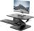 VIVO Black Height Adjustable 25 inch Standing Desk Converter, Compact Sit Stand Tabletop Monitor Riser Workstation, DESK-V001G