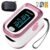 Pulse Oximeter Fingertip, 4 Data Oximeter with Respiration, Pulse Oximeter with Respiratory, Oximeter SpO2 Pulse Rate Count(Pink)