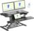 FLEXISPOT 32″ Motorized Standing Desk Converter, Electric Stand up Desk Riser, Sit to Stand Dual Monitor and Laptop Workstation with Wide Keyboard Tray, Black